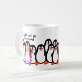 Mug Debout dans le pingouin de la foule (Devant gauche)