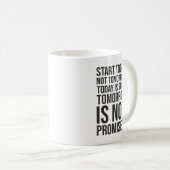 Mug Début aujourd'hui - Motivation du succès (Devant droit)