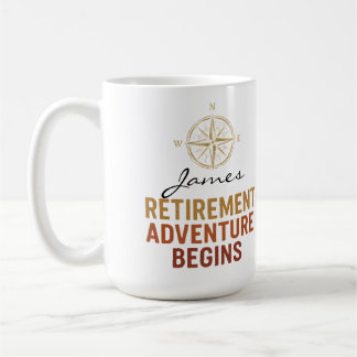 Mug Début de l'aventure de la retraite, retraite