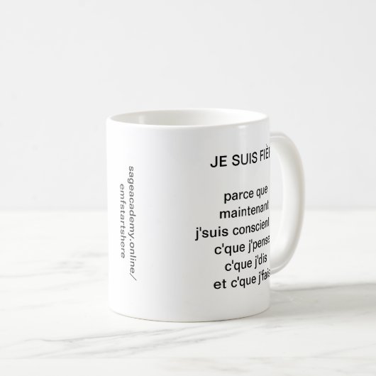 Mug Début du changement ici (Devant droit)