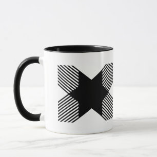 Mug Début élégant en monogramme de lettre X
