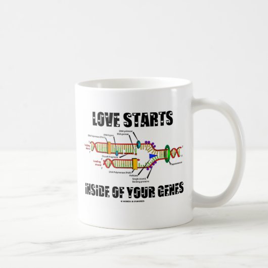 Mug Débuts d'amour à l'intérieur de vos gènes (Droite)