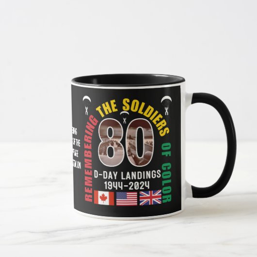 Mug DÉBUTS DU JOUR 80e anniversaire Africain-Américain (Droite)