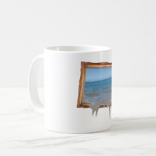 Mug Décalage de l'océan hors cadre d'image (Devant gauche)
