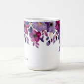 Mug Décalcomanie florale tropicale botanique féminine (Centre)