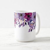 Mug Décalcomanie florale tropicale botanique féminine (Devant droit)