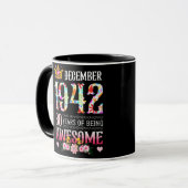 Mug Décembre 1942 80e anniversaire 80 ans merveilleux  (Devant gauche)