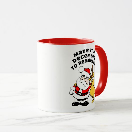 Mug Décembre à retenir (Devant droit)