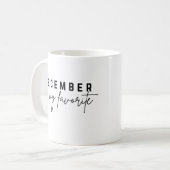 Mug Décembre est mon préféré (Devant gauche)