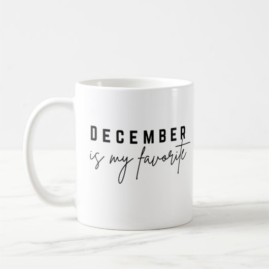 Mug Décembre est mon préféré (Gauche)