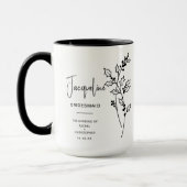 Mug Décembre | Fleur de naissance Holly Berry (Gauche)