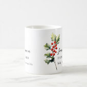 MUG DÉCEMBRE HOLLY NAISSANCE FLEURS MOIS NOM CADEAU (Centre)