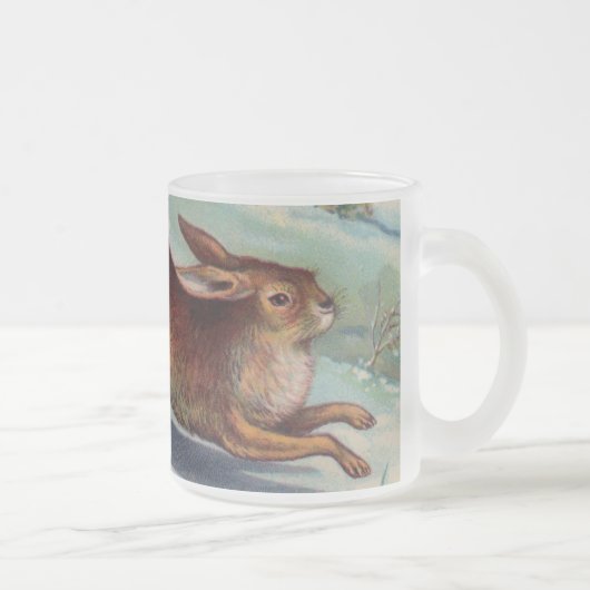 Mug Décembre Lapin Givré (Droit)