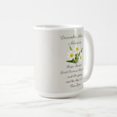 Mug Décembre Mois de naissance Fleur Narcisse Élégant (Devant droit)