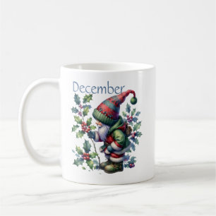 Mug Décembre personnalisé Mois de naissance Jardin Gno