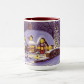 Mug Décembre Scène De Neige D'Hiver Vacances Saisonniè (Centre)