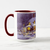 Mug Décembre Scène De Neige D'Hiver Vacances Saisonniè (Gauche)
