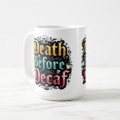 Mug Décès avant décaf (Devant gauche)