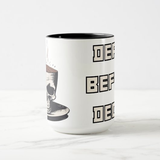 Mug Décès avant décaf (Centre)