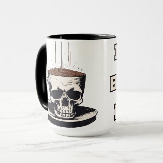 Mug Décès avant décaf (Devant gauche)