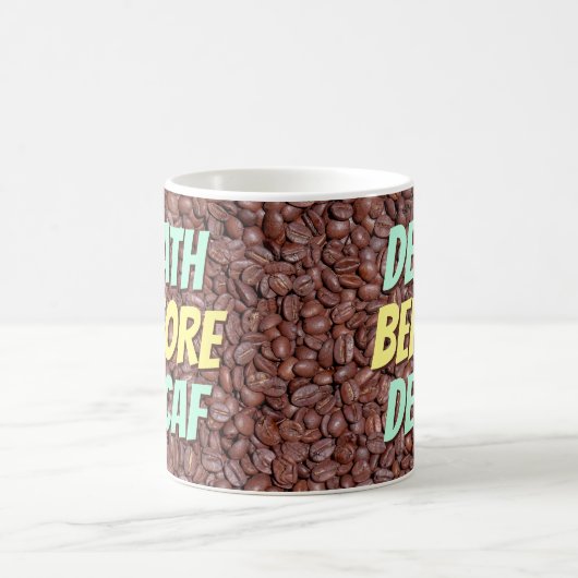 Mug Décès avant décaf (Centre)