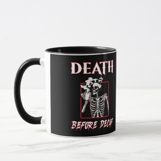 Mug Décès avant décaf (Gauche)