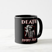 Mug Décès avant décaf (Devant droit)