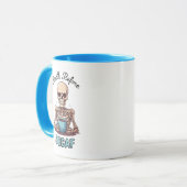 Mug Décès avant décaf ; accro au café (Devant gauche)