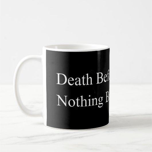 Mug Décès avant le déshonorant (Gauche)