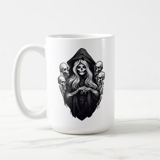 Mug Décès avec crâne (Gauche)