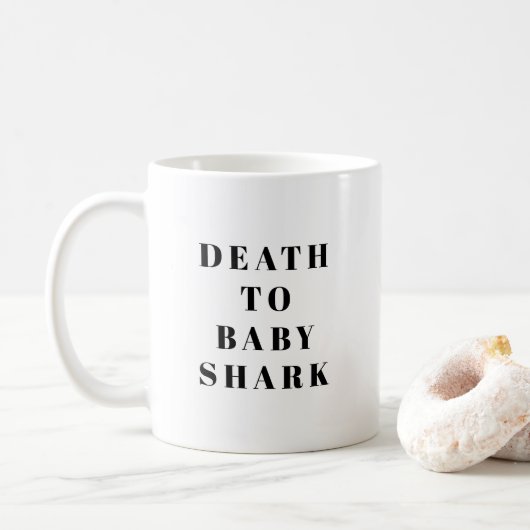 Mug Décès Du Bébé Requin Drôle (Avec donut)