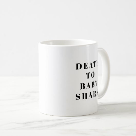 Mug Décès Du Bébé Requin Drôle (Devant droit)