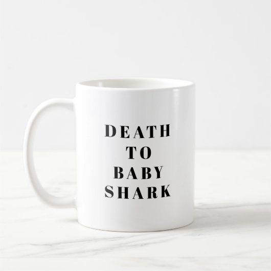 Mug Décès Du Bébé Requin Drôle (Gauche)