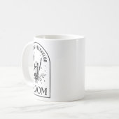 Mug Décès du marié de Bachelor Skeleton gothique Hallo (Devant gauche)