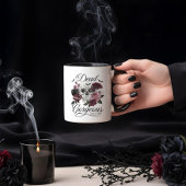 Mug Décès magnifique Goth Crâne Floral Personnalisé An