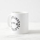Mug Décharges et décharges - Entraînement amusant (Devant gauche)