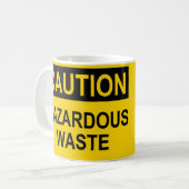 Mug Déchets dangereux de précaution (Devant gauche)