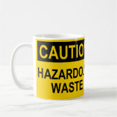 Mug Déchets dangereux de précaution (Gauche)