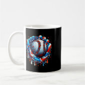 Mug Déchets De Baseball Crème De Glace Sprinkles Gant (Gauche)