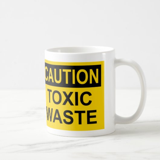 Mug Déchets toxiques de précaution (Droite)