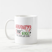 Mug Décisions Naughty Ou Nice (Gauche)