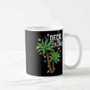 Mug Deck Les Palms Tropical Hawaii Christmas Palm Tree