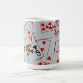 Mug Deck Of Scattered Playing Cards Pattern, (Centre)