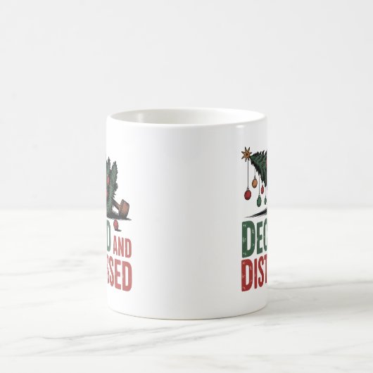 Mug Decked and Distressed | Christmas Chaos Humor (Centre)