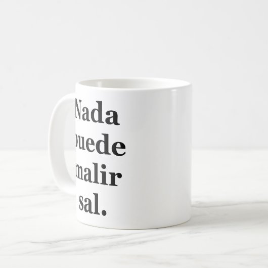 Mug Declaración de optimismo forzado (Devant gauche)