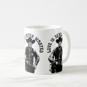 Mug Déclaration d'amour de cow-boy audacieuse (Devant droit)
