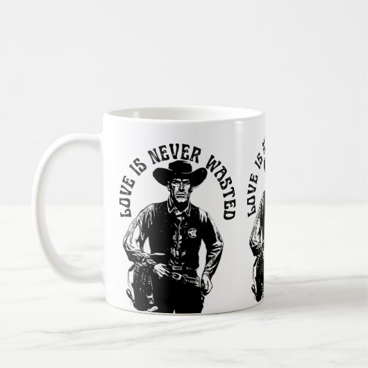 Mug Déclaration d'amour de cow-boy audacieuse (Gauche)