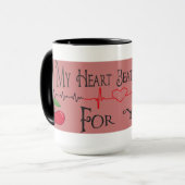 Mug Déclaration d'amour passionnée (Devant gauche)