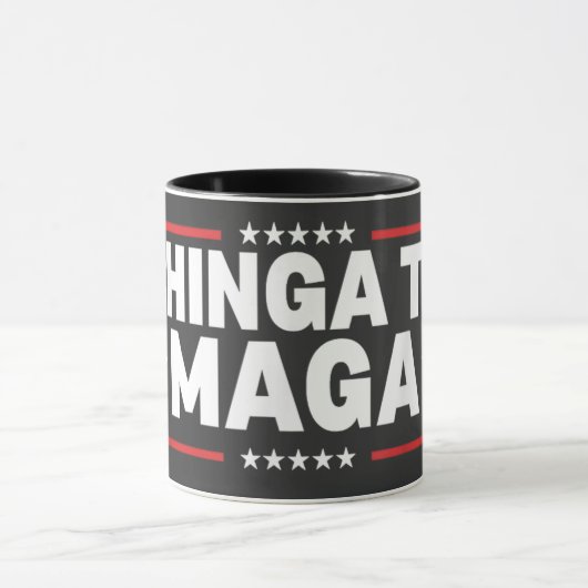 Mug Déclaration de Chinga Tu MAGA (Centre)