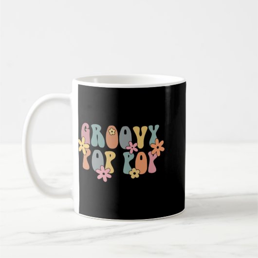 Mug Déclaration de grossesse de grand-père Groovy P P  (Gauche)